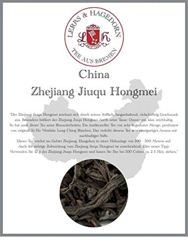 Lerbs & Hagedorn, Schwarzer China Tee Zhejiang Jiuqu Hongmei | Süßlich, Langanhaltend, Vielschichtig 1kg Ca. (81 Liter) von Lerbs & Hagedorn