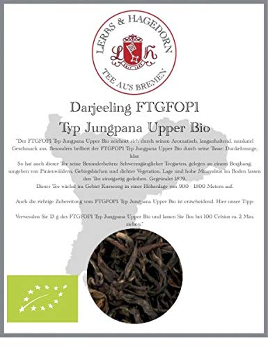 Darjeeling FTGFOP1 Typ Jungpana Upper Bio 1 KG von Lerbs & Hagedorn
