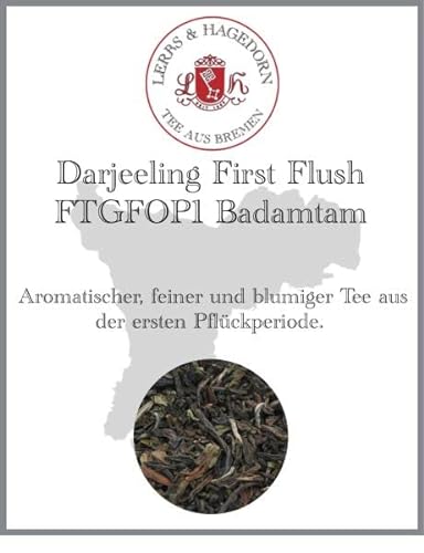Darjeeling First Flush FTGFOP1 Badamtam 1kg von Lerbs & Hagedorn Bremen