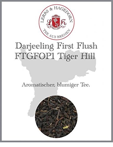 Lerbs & Hagedorn, Darjeeling First Flush FTGFOP1 Tiger Hill | Blumig 1kg (ca. 81 Liter) von Lerbs & Hagedorn Bremen