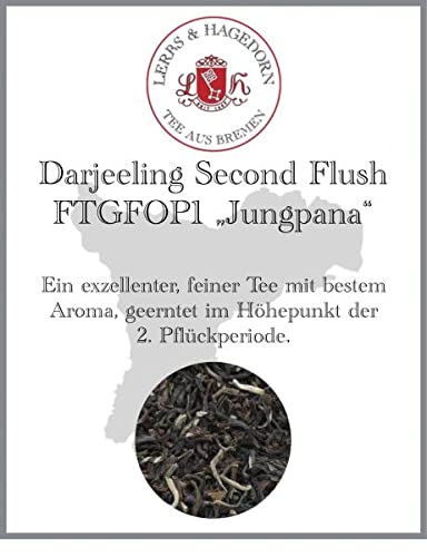 Lerbs & Hagedorn, Darjeeling Second Flush FTGFOP1 „Jungpana“ | 250g (ca. 20 Liter) von Lerbs & Hagedorn