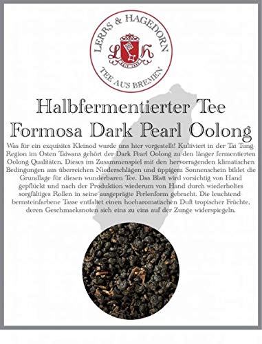 Lerbs & Hagedorn, Formosa Dark Pearl Oolong | Tropische Geschmacksnoten 1kg (ca. 81 Liter) Leuchtend-Bernsteinfarbene Tasse von Lerbs & Hagedorn
