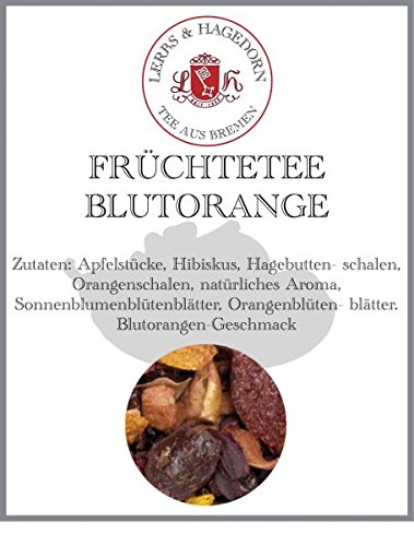 Lerbs & Hagedorn, Früchtetee Blutorange | Blutorange 2kg Ca. (162 Liter) Hibiskus, Apfelstücke, Hagebuttenschalen von Lerbs & Hagedorn