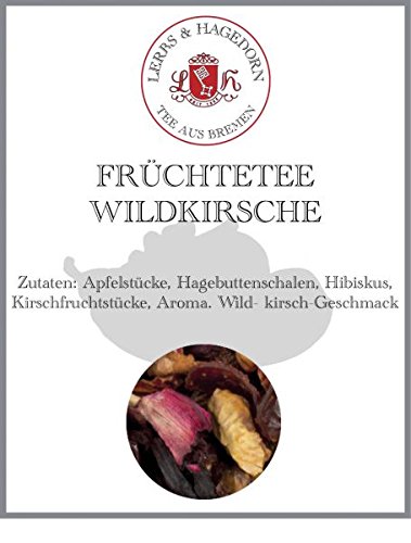 Lerbs & Hagedorn, Früchtetee Wildkirsche | Wildkirsche 2kg Ca. (162 Liter) Apfelstücke, Hibiskus, Hagebuttenschalen von Lerbs & Hagedorn