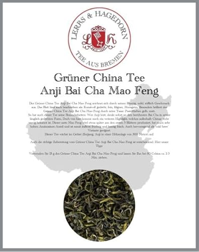 Grüner China Tee Anji Bai Cha Mao Feng 1kg von Lerbs & Hagedorn