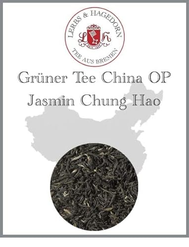 Lerbs & Hagedorn, Grüner Tee China OP Jasmin Chung Hao | Zartes Blumiges Jasminaroma 1kg (ca. 81 Liter) Orange Pekoe von Lerbs & Hagedorn