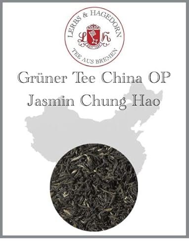 Lerbs & Hagedorn, Grüner Tee China OP Jasmin Chung Hao | Zartes Blumiges Jasminaroma 1kg (ca. 81 Liter) Orange Pekoe von Lerbs & Hagedorn