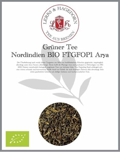 Grüner Tee Nordindien BIO FTGFOP1 Arya 1kg von Lerbs & Hagedorn