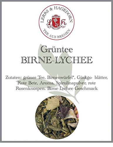 Lerbs & Hagedorn, Grüner Tee Birne-Litschi | Birne, Litschi 2kg Ca. (162 Liter) von Lerbs & Hagedorn