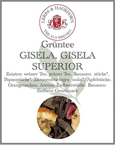 Lerbs & Hagedorn, Grüner Tee Gisela Gisela Superior | Banane, Erdbeere 2kg Ca. (162 Liter) von Lerbs & Hagedorn