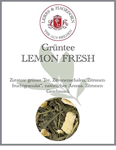 Lerbs & Hagedorn, Grüner Tee Lemon Fresh | Zitrone 2kg Ca. (162 Liter) von Lerbs & Hagedorn