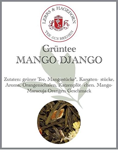 Lerbs & Hagedorn, Grüner Tee Mango-Django | Mango, Maracuja, Orange 2kg Ca. (162 Liter) von Lerbs & Hagedorn