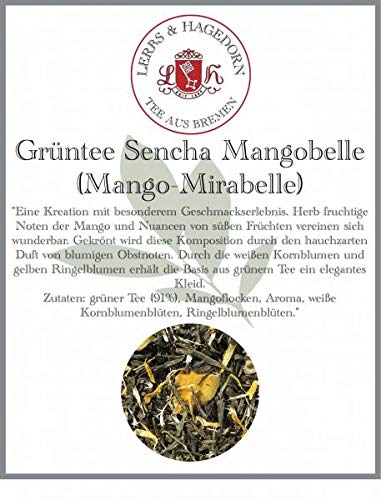 Grüntee Sencha Mangobelle 1 kg - Mango-Mirabelle von Lerbs & Hagedorn