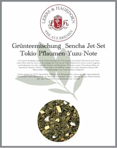 Grünteemischung Sencha Jet-Set Tokio Pflaumen-Yuzu-Note 1kg von Lerbs & Hagedorn