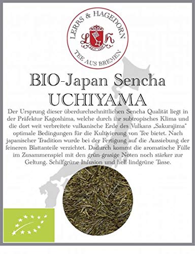 Lerbs & Hagedorn, Grüner Tee Bio Japan Sencha Uchiyama | Grüne Grasige Note 1kg (ca. 81 Liter) Helle-Lindgrüne Tasse von Lerbs & Hagedorn Bremen