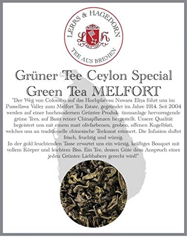 Grüner Tee Ceylon Special Green Tea Melfort 1kg von Lerbs & Hagedorn