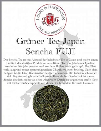 Lerbs & Hagedorn, Grüner Tee Japan Sencha FUJI | Mild Leichte Süße Zart 1kg (ca. 81 Liter) Hellgrüne Tasse von Lerbs & Hagedorn