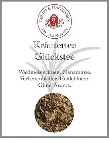 Lerbs & Hagedorn, Kräutertee Glückstee | 250g (ca. 21 Liter) Mit Waldmeister Nanaminze und Verbenenblättern von Lerbs & Hagedorn