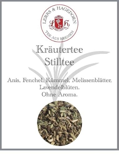 Lerbs & Hagedorn, Kräutertee Stilltee | 250g (ca. 21 Liter) Anis, Fenchel, Kümmel, Melissenblätter, Lavendelblüten von Lerbs & Hagedorn