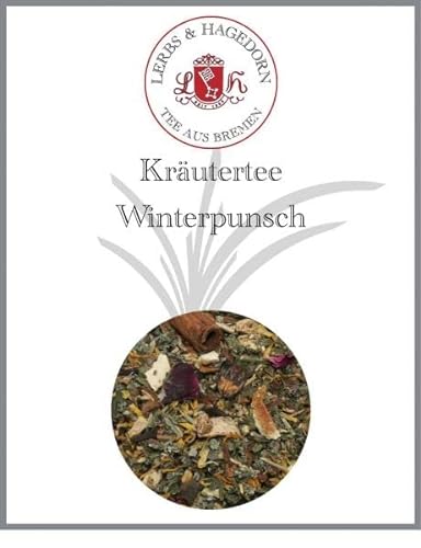 Lerbs & Hagedorn, Kräutertee Winterpunsch | Feiner Gewürzgeschmack 1kg (Ca. 81 Liter) Himbeerblätter, Fenchel, Hagebuttenschalen von Lerbs & Hagedorn