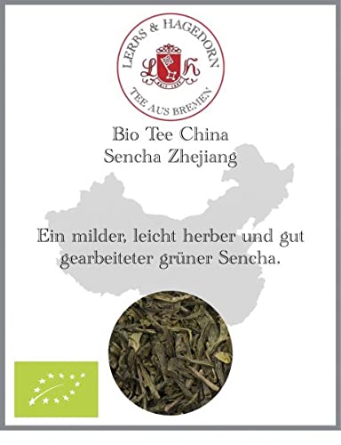 Lerbs & Hagedorn, Bio Tee China Sencha Zhejiang |Leicht Herb 250g (ca. 20 Liter) Grüner Tee, Gut Gearbeitet von Lerbs & Hagedorn