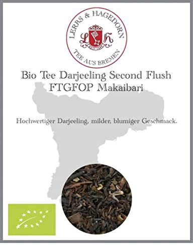 Lerbs & Hagedorn, Bio Tee Darjeeling Second Flush FTGFOP Makaibari |Mild, Blumig 250g (ca. 20 Liter) Schwarztee von Lerbs & Hagedorn