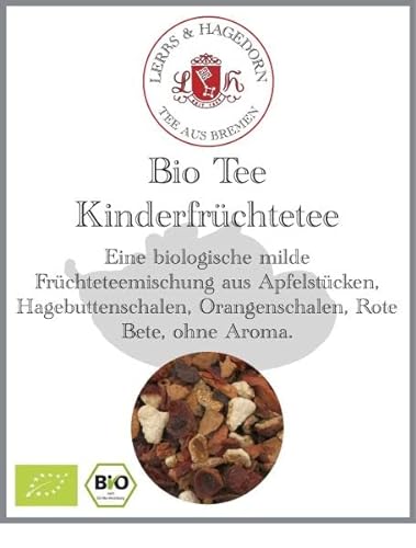 Lerbs & Hagedorn, Bio Tee Kinderfrüchtetee |Fruchtig, 250g (ca. 20 Liter) Apfelstücke, Hagebuttenschalen, Orangenschalen von Lerbs & Hagedorn