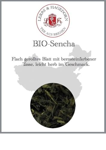 Lerbs & Hagedorn, China Bio Sencha Tee| Leicht Herber Geschmack 250g (ca. 21 Liter) Bernsteinfarbene Tasse von Lerbs & Hagedorn