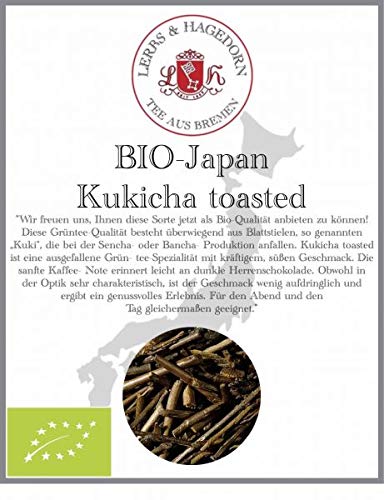 Lerbs & Hagedorn, Grüner Tee Bio Japan Kukicha toasted | Kräftig Süßer Geschmack 1kg (ca. 81 Liter) Grüner Tee von Lerbs & Hagedorn