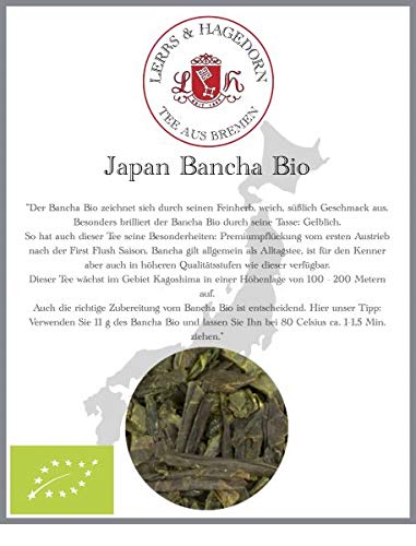 Lerbs & Hagedorn, Japanischer Grüntee Bancha Bio | Feinherb, Weich, Süßlich 2kg Ca. (160 Liter) von Lerbs & Hagedorn