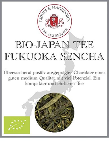 Lerbs & Hagedorn, Japanischer Grüntee Typ Fukuoka Sencha Bio | Ausgeprägt, Langanhaltend, Frisch 1kg Ca. (80 Liter) von Lerbs & Hagedorn