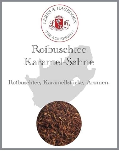 Lerbs & Hagedorn, Roibuschtee Karamel Sahne| Karamel-Sahne Geschmack 250g (ca. 21 Liter) Toffeestücken von Lerbs & Hagedorn