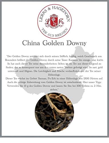 Lerbs & Hagedorn, Schwarzer China Tee Yunnan Golden Downy | Süßlich, Kräftig, Weich 2kg Ca. (162 Liter) von Lerbs & Hagedorn