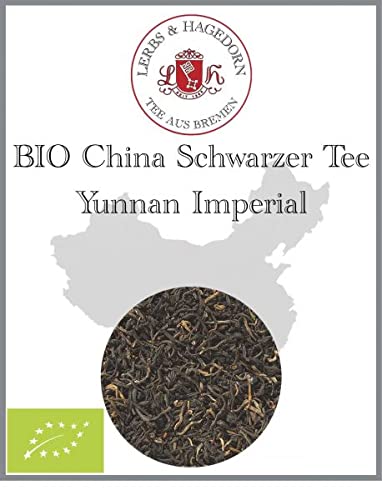 Lerbs & Hagedorn, Schwarzer Tee China BIO Yunnan Imperial | Leicht Süßlich Leicht Rauchig 1kg (ca. 81 Liter) Schwarzer Tee von Lerbs und Hagedorn