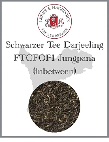 Lerbs & Hagedorn, Schwarzer Tee Darjeeling FTGFOP1 Jungpana (inbetween) | Lieblich Feiner Geschmack 1kg (ca. 81 Liter) Fine Tippy Golden Flowery Orange Pekoe von Lerbs & Hagedorn