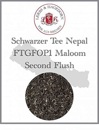 Lerbs & Hagedorn, Schwarzer Tee Nepal FTGFOP1 Maloom Second Flush | 1kg (ca. 81 Liter) Fine Tippy Golden Flowery Orange Pekoe von Lerbs und Hagedorn