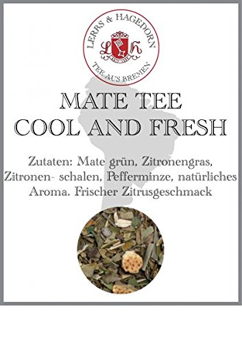 Lerbs & Hagedorn, Kräutertee Cool and Fresh | Frische Zitrone 2kg Ca. (162 Liter) Grüner Mate, Zitronengras, Zitronenschalen von Lerbs & Hagedorn