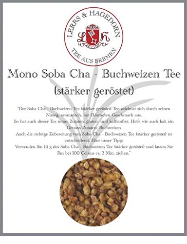 Lerbs & Hagedorn, Mono Kraut Soba Cha - Buchweizen Tee (stärker Geröstet) | Nussig, Aromatisch, Mit Röstnoten 2kg Ca. (162 Liter) Buchweizen von Lerbs & Hagedorn