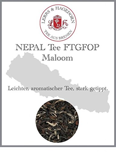 Lerbs & Hagedorn, NEPAL Tee FTGFOP Maloom | Leicht, Aromatisch, Stark Tippig 1kg (ca. 81 Liter) von Lerbs & Hagedorn