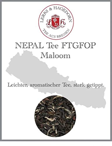 Lerbs & Hagedorn, NEPAL Tee FTGFOP Maloom | Leicht, Aromatisch, Stark Tippig 250g (ca. 20 Liter) von Lerbs & Hagedorn