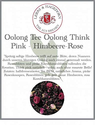 Lerbs & Hagedorn, Oolong Tee Oolong Think Pink | Fruchtig-Blumiger Geschmack 1kg (ca. 81 Liter) Mit Pinke Rosenknospen, Himbeeren von Lerbs & Hagedorn