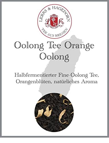 Lerbs & Hagedorn, Oolong Tee Orange Oolong |Natürlich, Orange 250g (ca. 20 Liter) Orangenblüten, Natürliches Aroma von Lerbs & Hagedorn