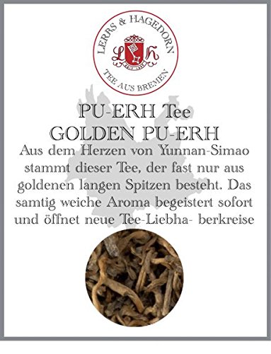 Lerbs & Hagedorn, Schwarzer China Tee Golden Pu-Erh - shu | Erdig, Weich, Mild 1kg Ca. (81 Liter) von Lerbs & Hagedorn