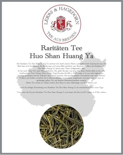 Raritäten Tee Huo Shan Huang Ya 1kg von Lerbs & Hagedorn