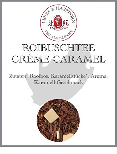 Lerbs & Hagedorn, Rooibostee Crème Caramel | Karamell 2kg Ca. (162 Liter) Rooibos, Karamellstücke von Lerbs & Hagedorn