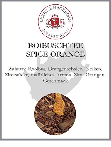 Lerbs & Hagedorn, Rooibostee Spice-Orange | Zimt, Orange 2kg Ca. (162 Liter) Rooibos, Orangenschalen, Zimtstücke von Lerbs & Hagedorn