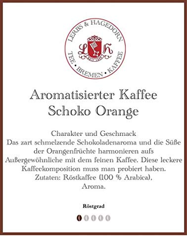 Schoko Orange Kaffee 1kg von Lerbs & Hagedorn