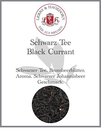 Lerbs & Hagedorn, Schwarz Tee Black Currant | Schwarzer Johannisbeer Geschmack 1kg (Ca. 81 Liter) Brombeerblätter von Lerbs & Hagedorn