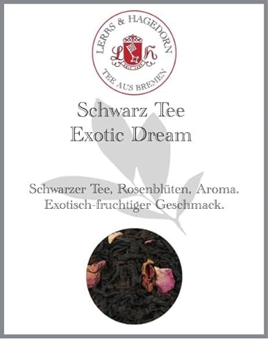 Lerbs & Hagedorn, Schwarz Tee Exotic Dream | Exotisch-fruchtiger Geschmack 250g (Ca. 20 Liter) Rosenblüten von Lerbs & Hagedorn