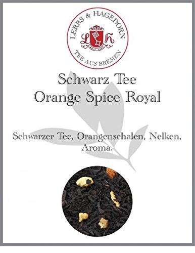 Lerbs & Hagedorn, Schwarz Tee Orange Spice Royal | 1kg (Ca. 81 Liter) Orangenschalen von Lerbs & Hagedorn